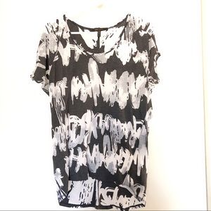 BCBG Max Azria Tunic Sheer Loose Top